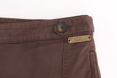 Brown wide leg cargo pants