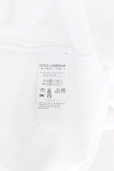 White Cotton Logo Tank Top