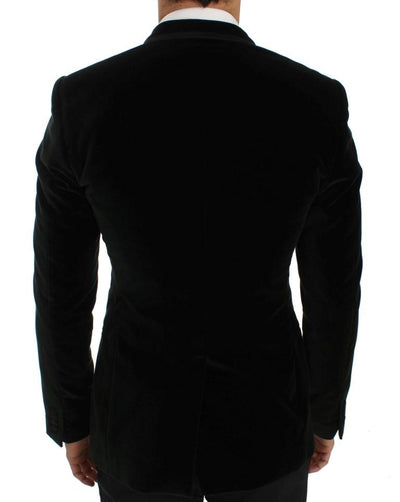 Green Velvet Slim Fit Blazer Jacket