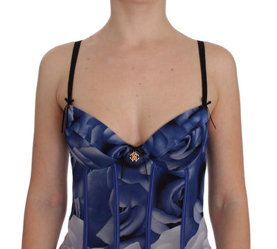 Blue Corset Bustier Top Underwear