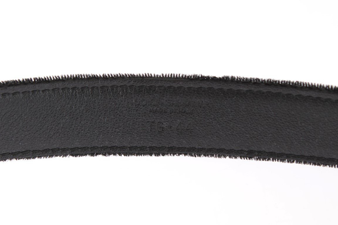 Black Velvet Gold Buckle Waist Belt