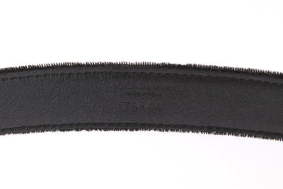 Black Velvet Gold Buckle Waist Belt