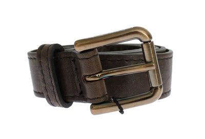 Brown leather belt