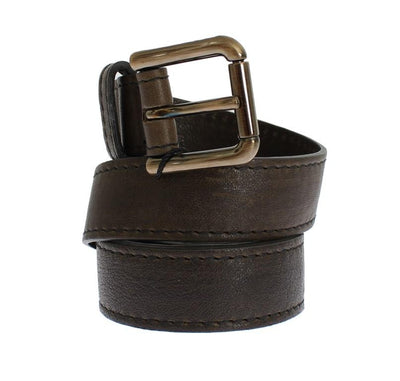 Brown leather belt