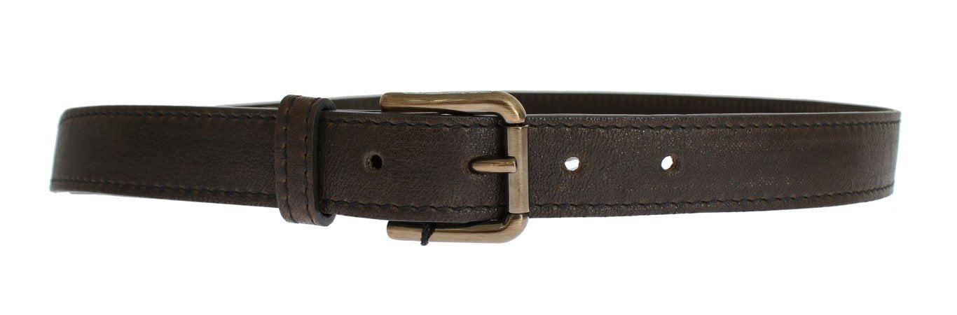 Brown leather belt