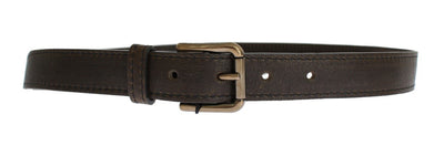 Brown leather belt