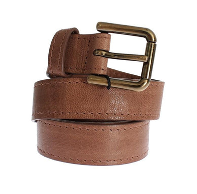 Brown leather belt