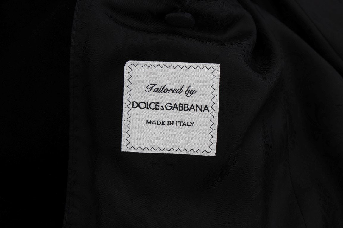 Black Gold Floral Lace Slim Fit Blazer Jacket