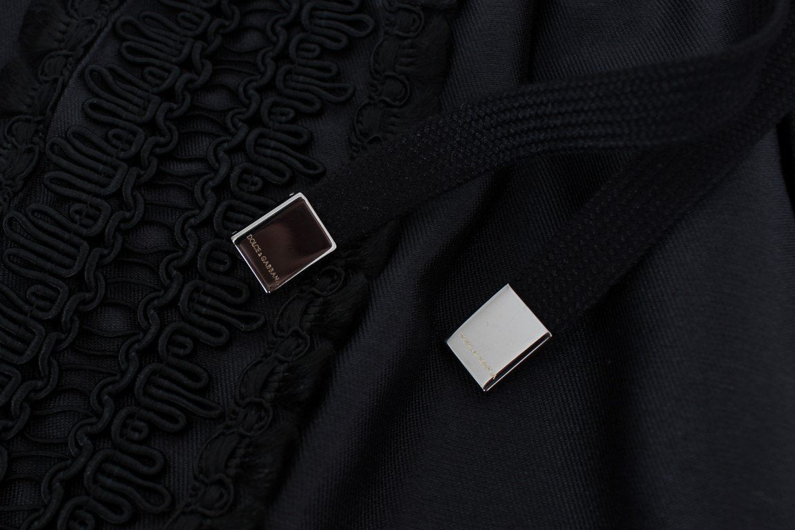 Black Silk Torero Shorts