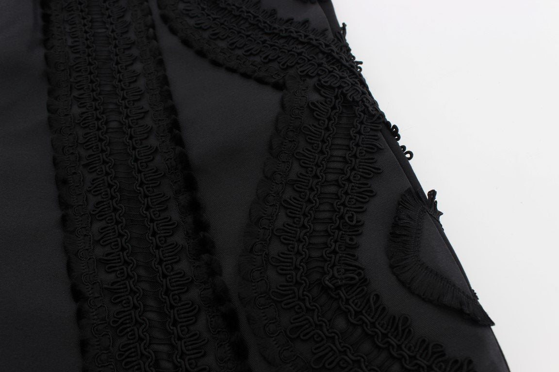 Black Silk Torero Shorts