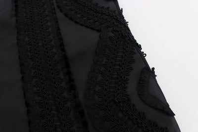 Black Silk Torero Shorts