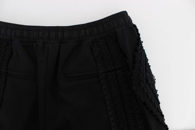 Black Silk Torero Shorts