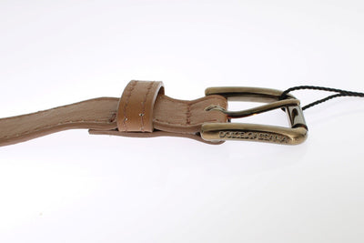Brown leather belt