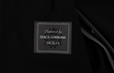 Black Floral Silk Slim Fit Blazer Jacket