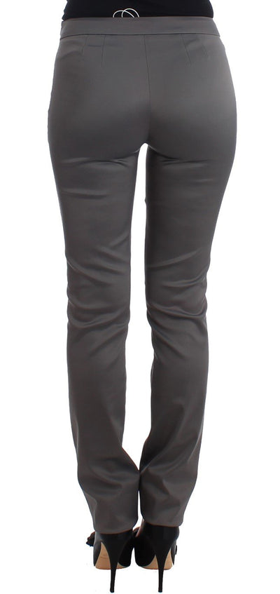 Gray slim fit pants