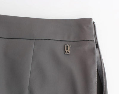 Gray slim fit pants