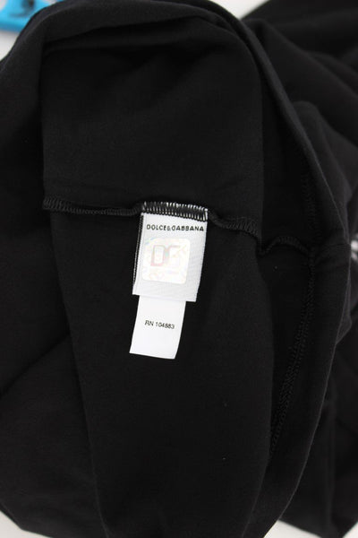 Black Crewneck Stretch T-Shirt