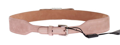 Pink Suede Swarovski Crystal Belt