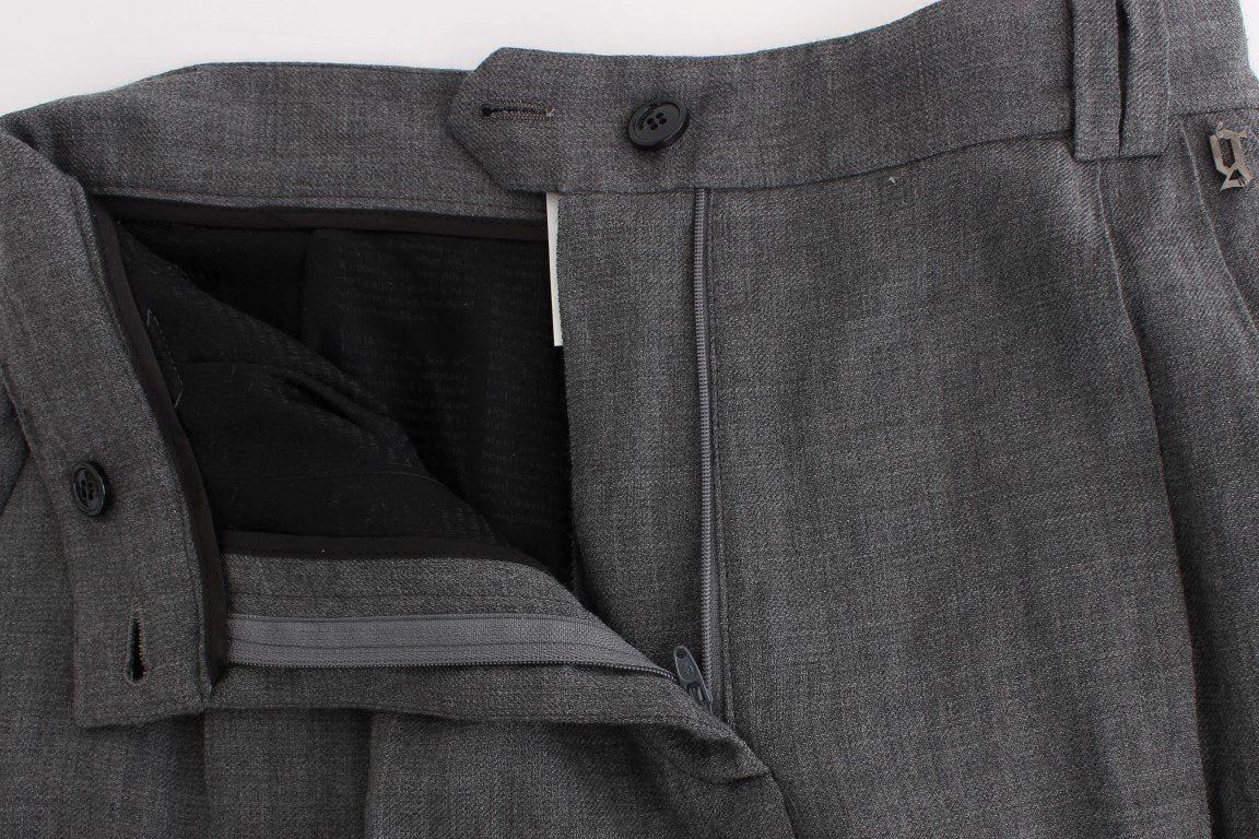 Gray tapered pants