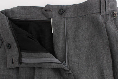 Gray tapered pants