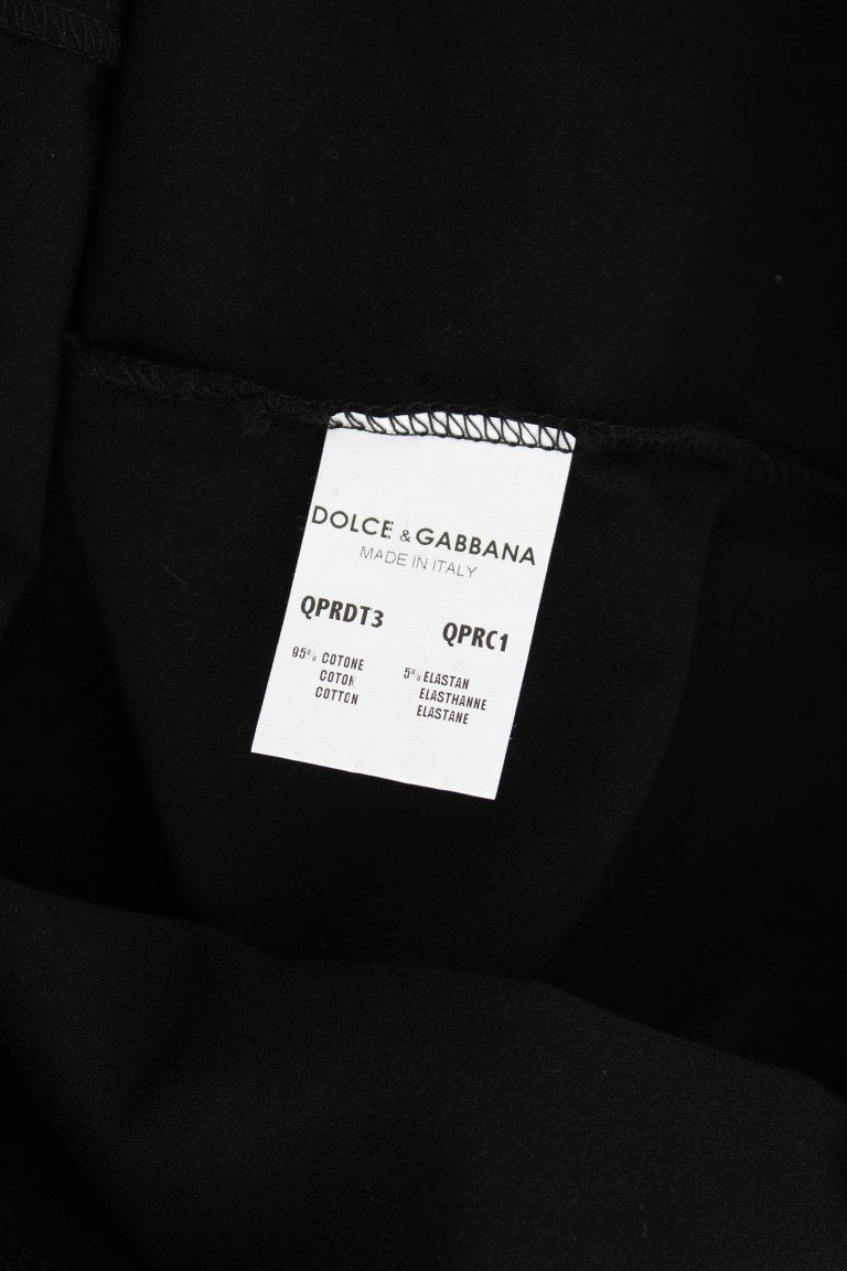 Black Cotton Long Sleeve T-shirt