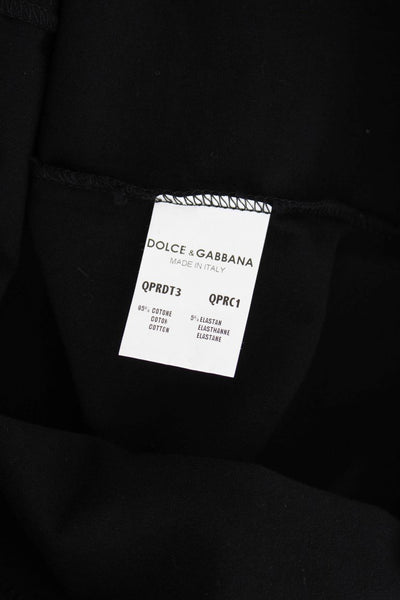 Black Cotton Long Sleeve T-shirt