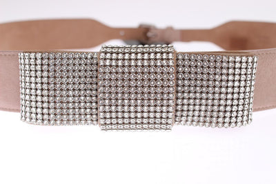 Pink Suede Swarovski Crystal Belt
