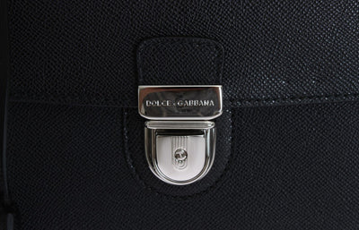 Black Saffiano Leather Briefcase Bag