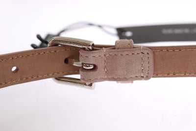 Pink Suede Swarovski Crystal Belt