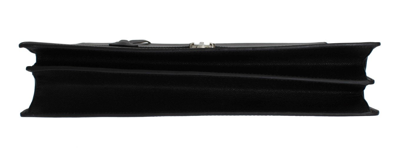 Black Saffiano Leather Briefcase Bag