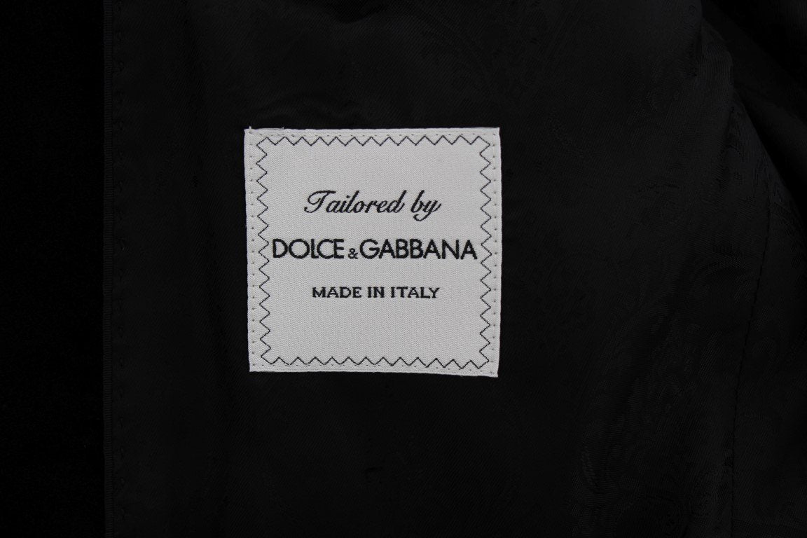Black Torero Jacquard Slim Blazer Jacket