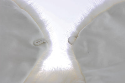 White Mink Fur Shoulder Collar Scarf