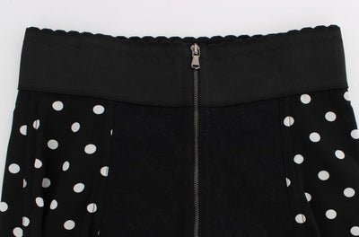 Black Polka Dotted Mini Shorts & Bra Top