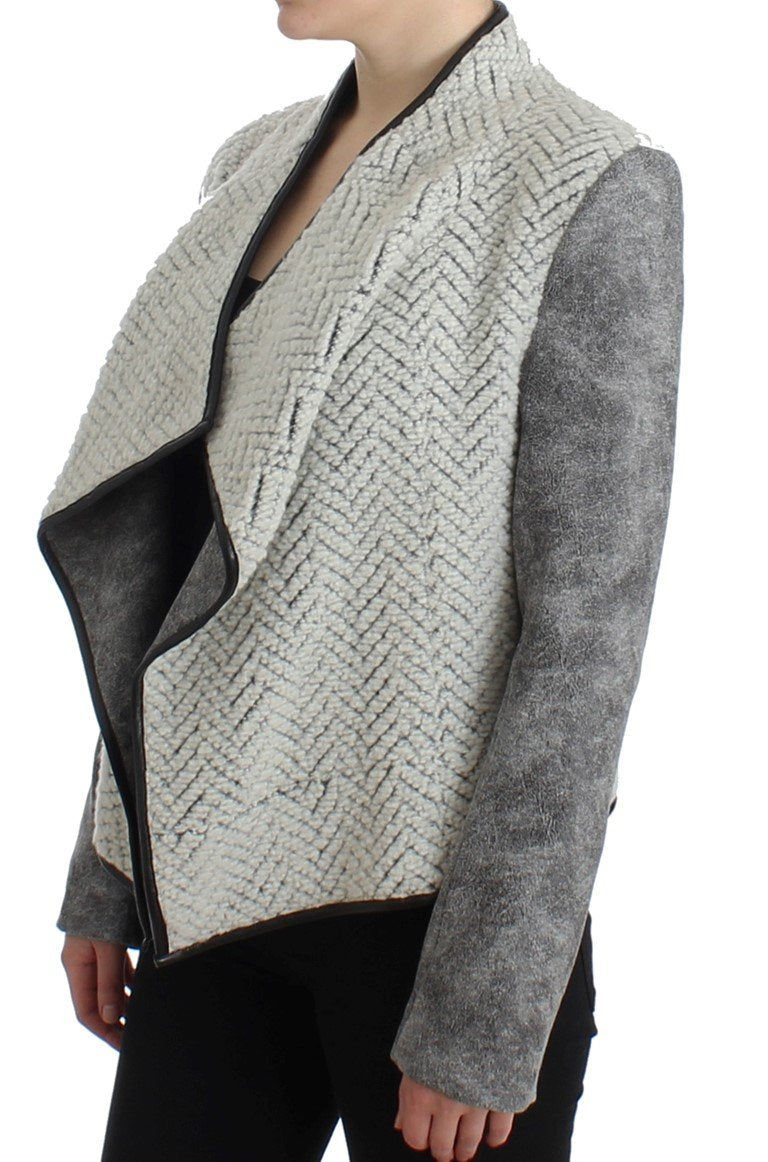 Gray Jacket Short Trench Coat Jacket