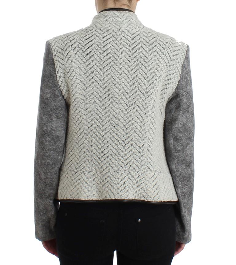 Gray Jacket Short Trench Coat Jacket