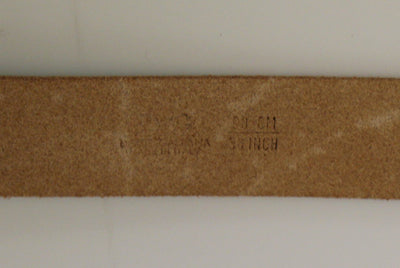 Green Leather Logo Belt