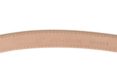Pink Leather Gold Crystal Heart Pendant Belt