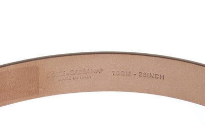 Yellow Leather Gold Buckle Belt