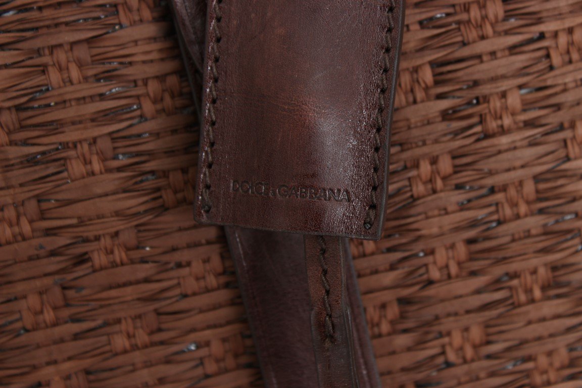 Brown Leather Paglia Luggage Travel Messenger Bag