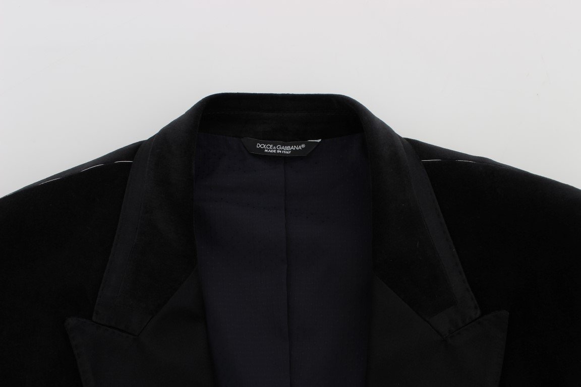 Gray Velvet Slim Fit Blazer Jacket