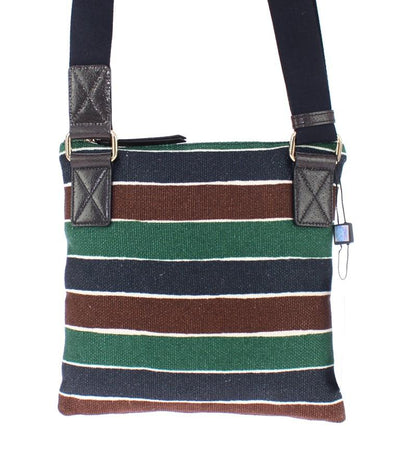 Multicolor canvas messenger bag