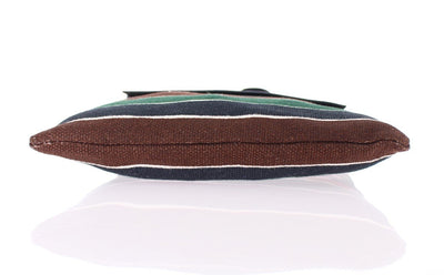 Multicolor canvas messenger bag