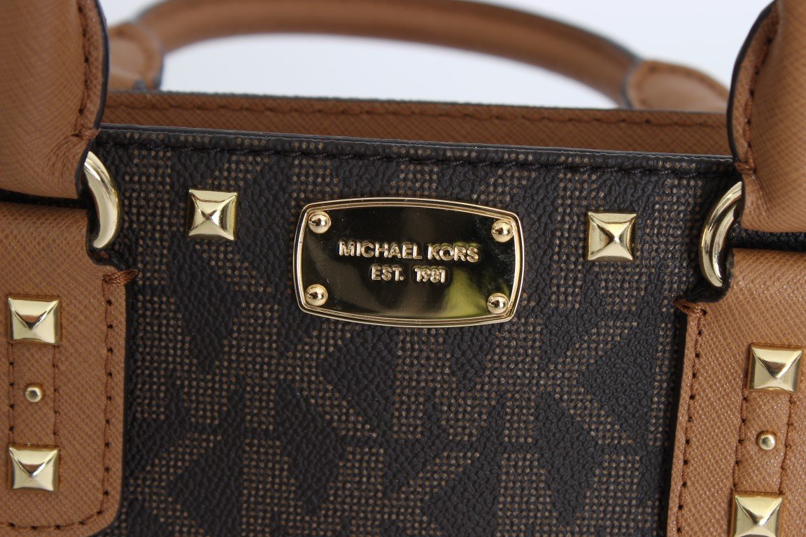 Brown SANDRINE Leather Crossbody Handbag