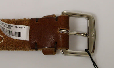 Multicolor Leather Logo Belt