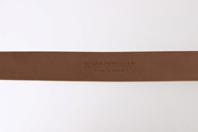 Beige Snakeskin Gold Buckle Logo Waist Belt