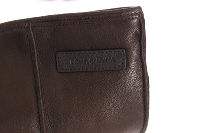 Brown Leather Cashmere Gloves