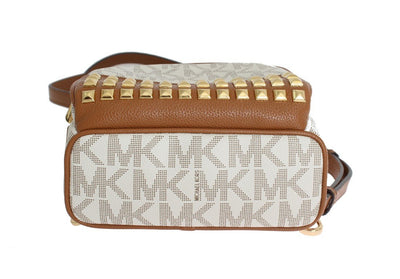 White ABBEY Leather XS Backpack