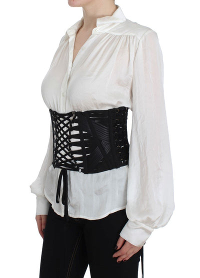 Black Stretch Waist Corset Belt