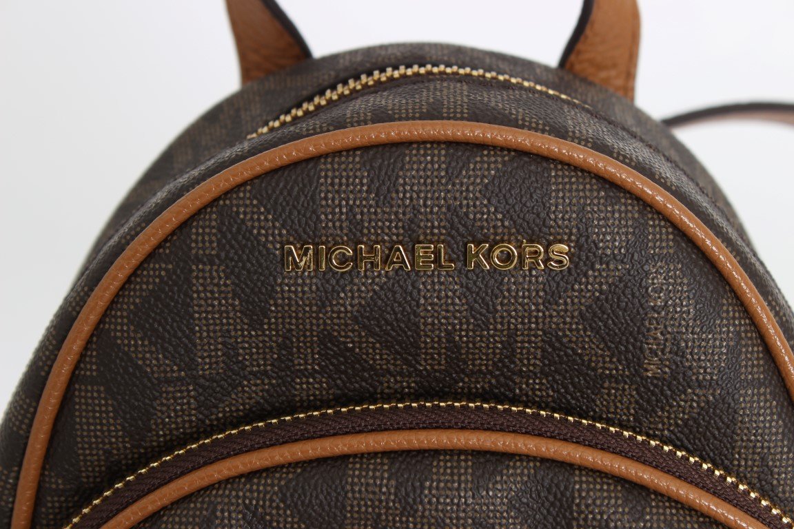 Brown ABBEY Leather XS Backpack