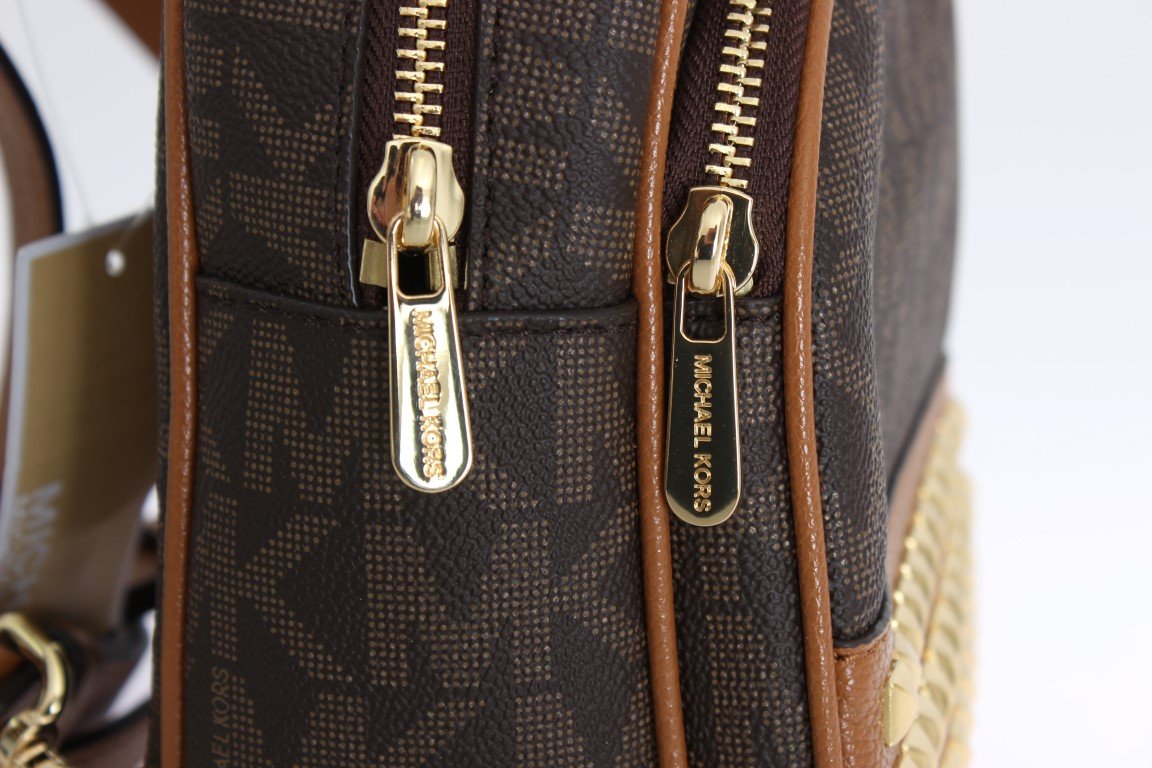 Brown ABBEY Leather XS Backpack